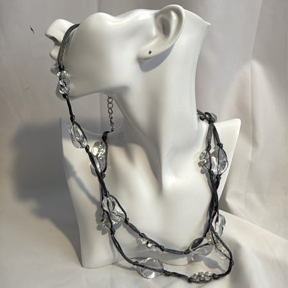 Chicos Clear long necklace